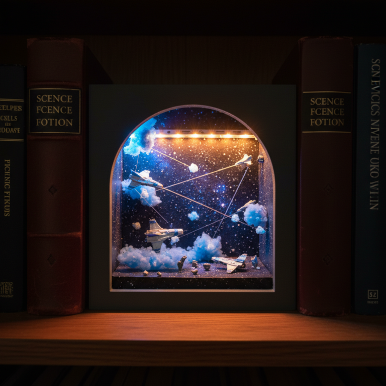 Star Wars Book Nook – Space Battle Scene – Free STL Download