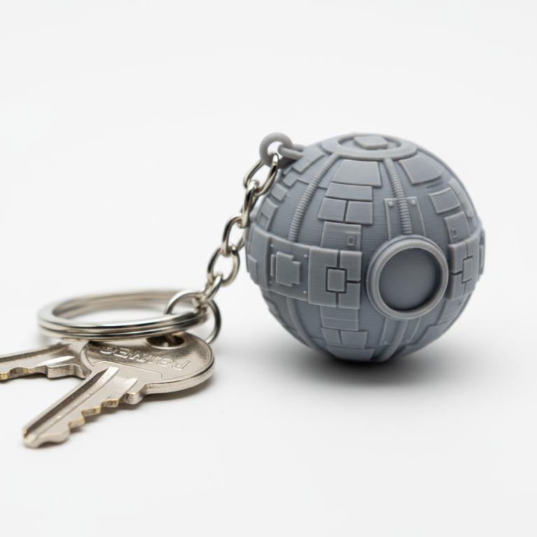 Death Star Keychain – AMS Multi-Color – Free STL Download