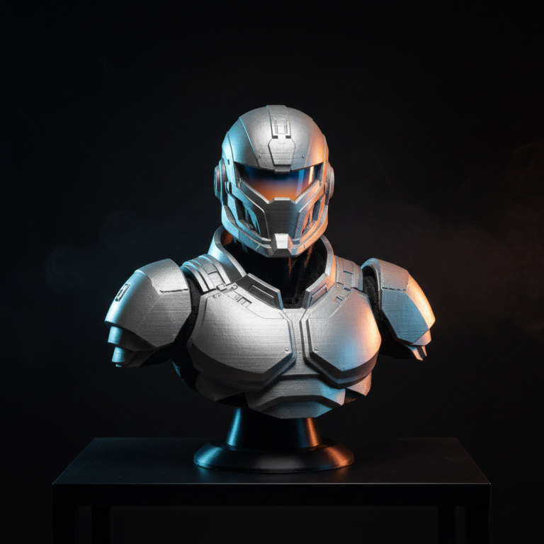 Mandalorian Bust – Support Free – Free STL Download