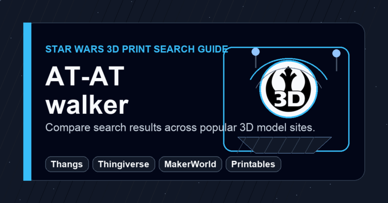 AT-AT walker 3D Prints: Search Thangs, Thingiverse, MakerWorld, and Printables